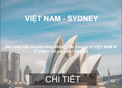 Giá Cước Vận Tải Hàng Không Từ Việt Nam Đi Sydney, Úc